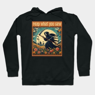 Funny Quilting Design | Reap What You Sew | Apparel, Stickers, Mugs, Pillows, Totes, and Magnets Hoodie